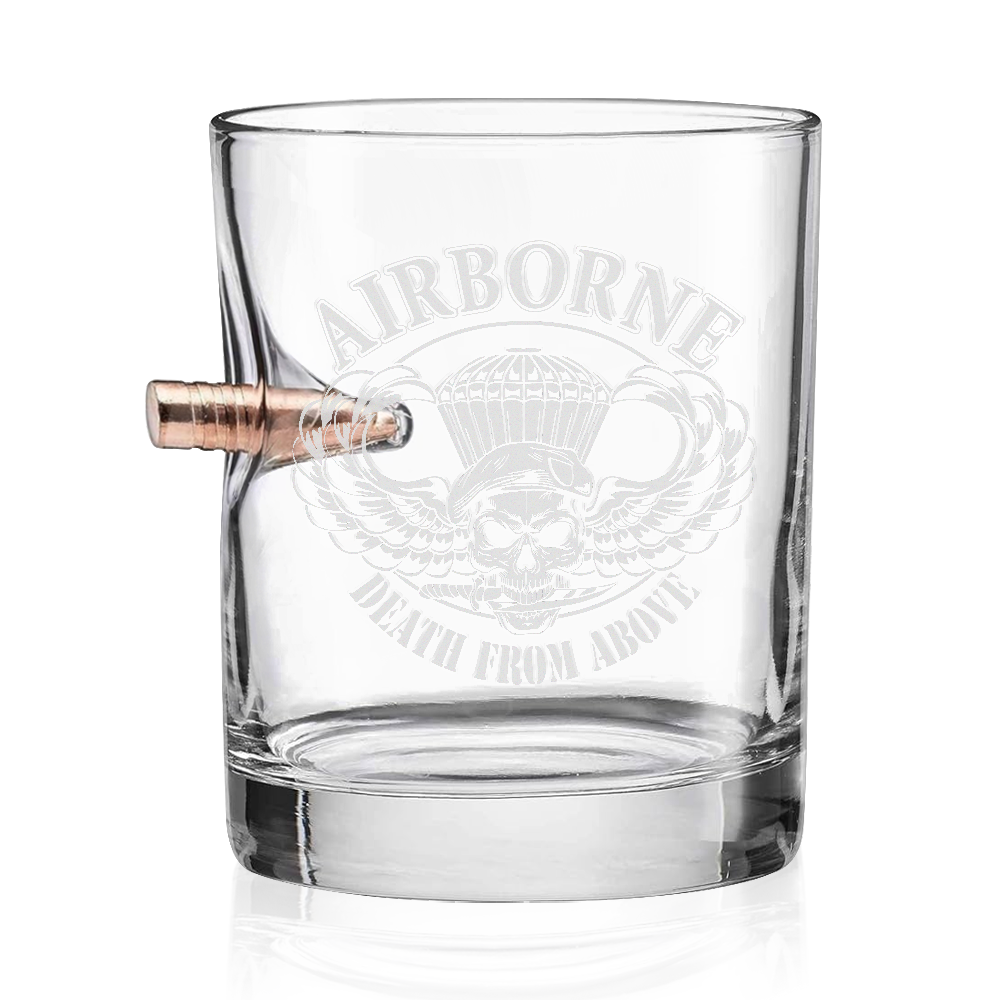Airborne Death From Above Bullet Whiskey Glass