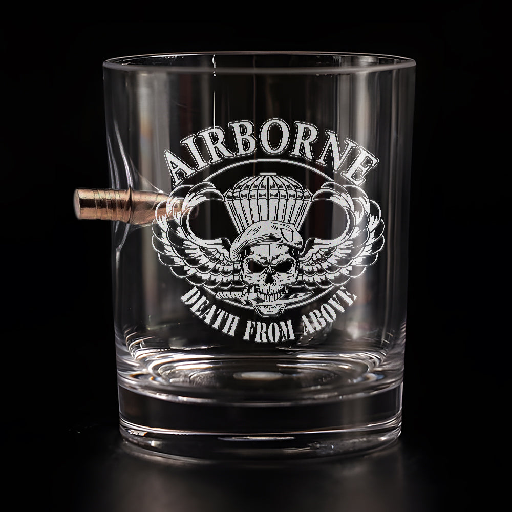 Airborne Death From Above Bullet Whiskey Glass