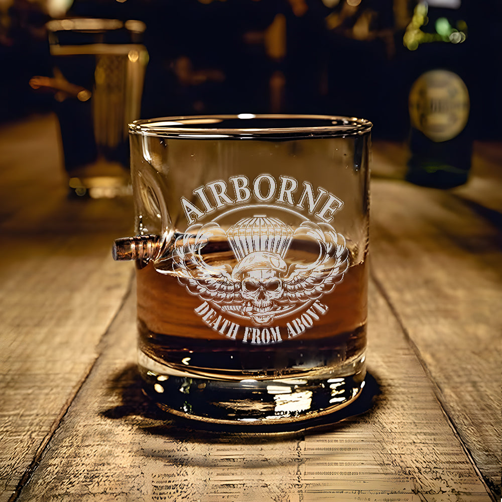 Airborne Death From Above Bullet Whiskey Glass