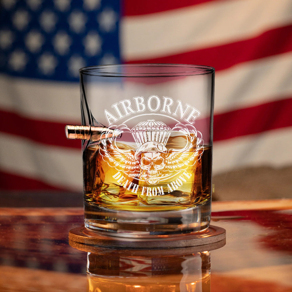 Airborne Death From Above Bullet Whiskey Glass