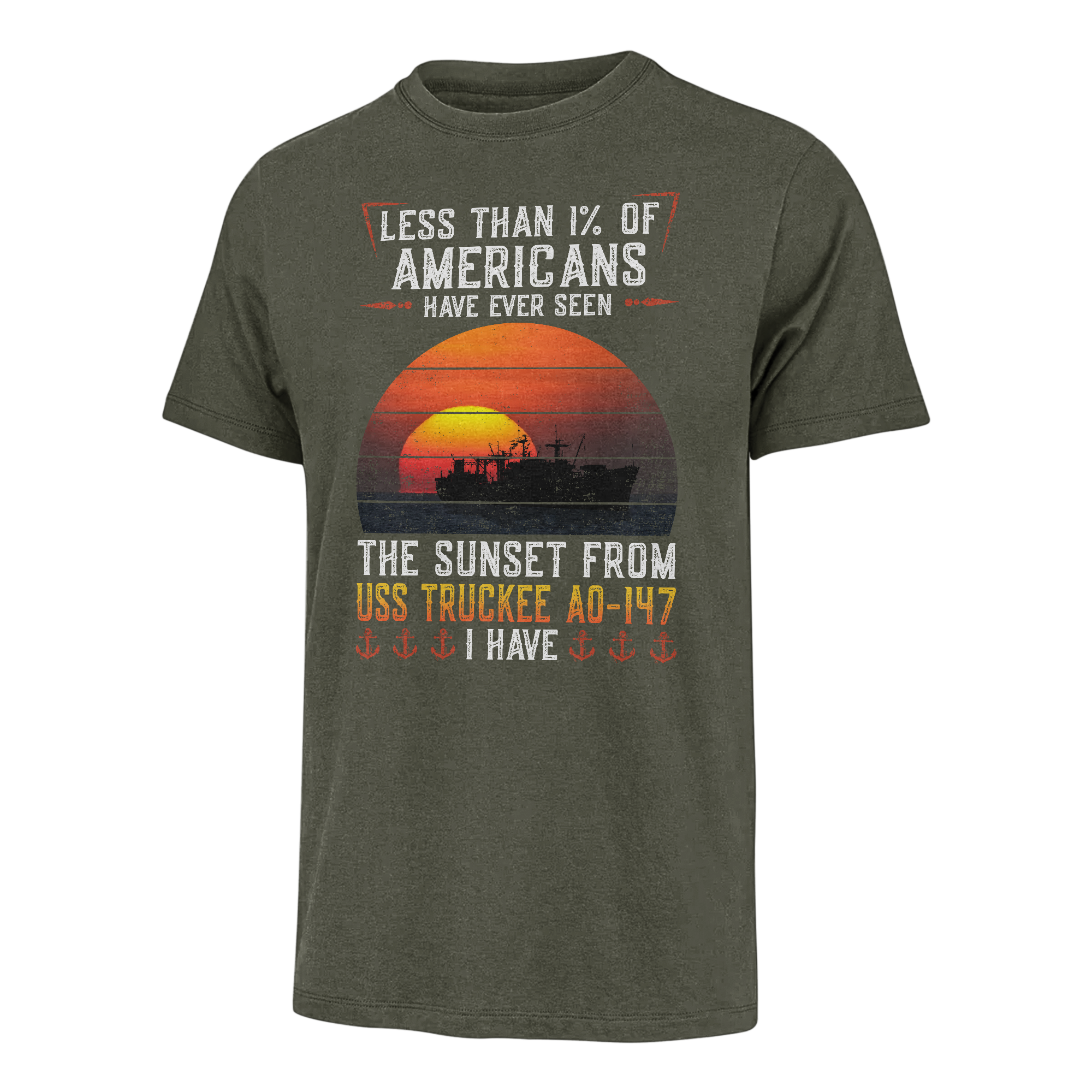 Less Than 1% USS Truckee AO-147 Classic T-shirt