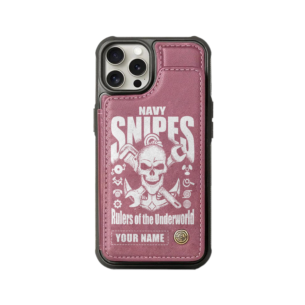 Personalizable Navy Snipes Wallet Phone Case