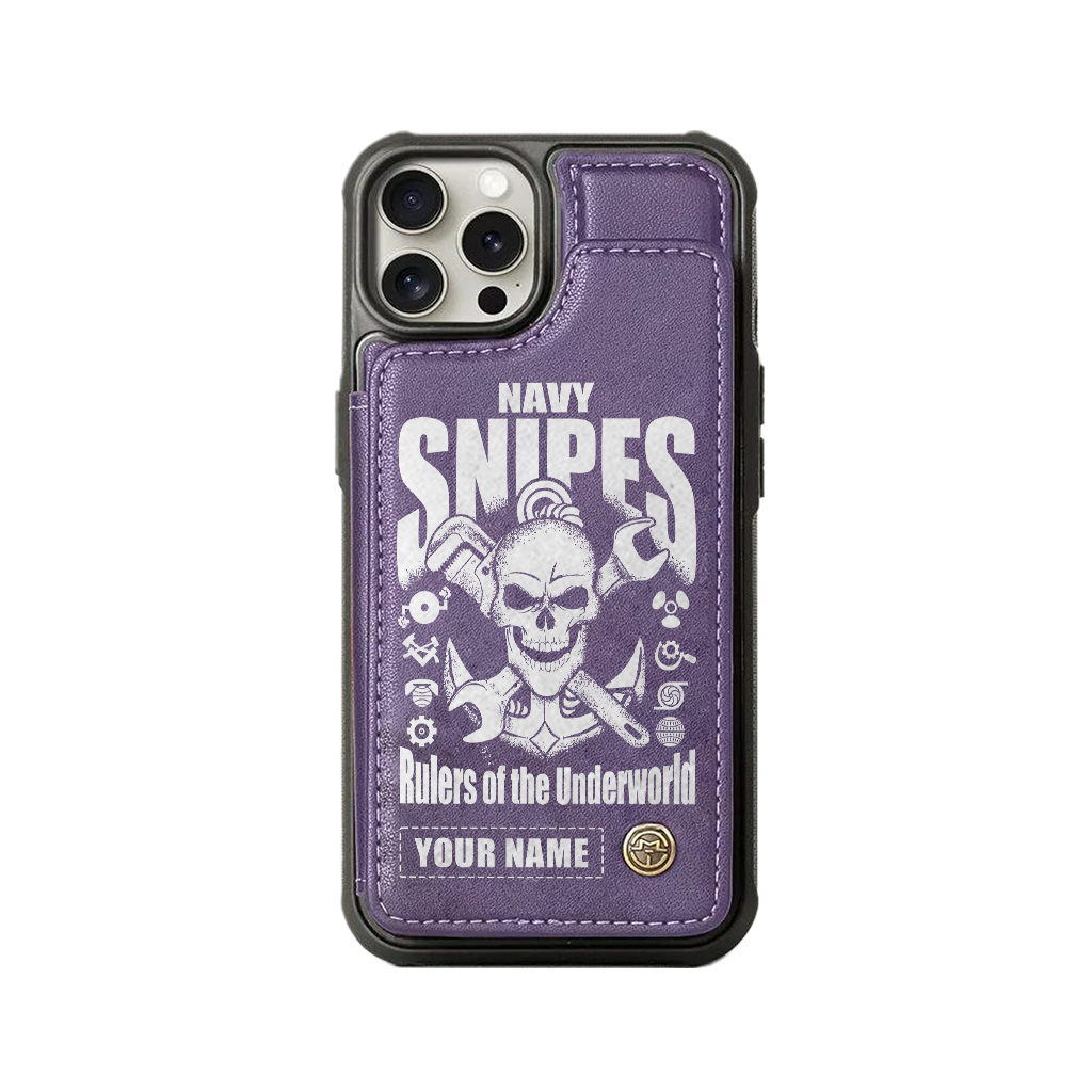 Personalizable Navy Snipes Wallet Phone Case