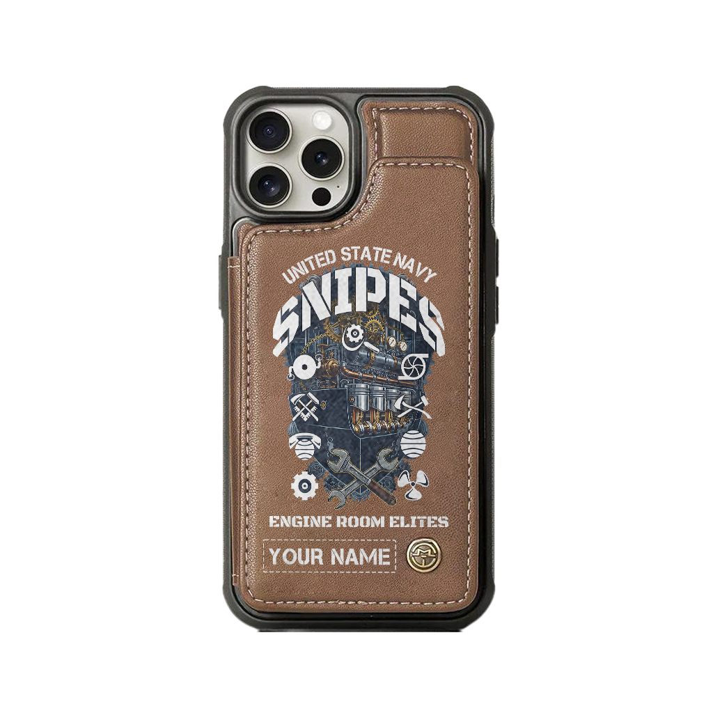 Personalizable Navy Snipes Wallet Phone Case