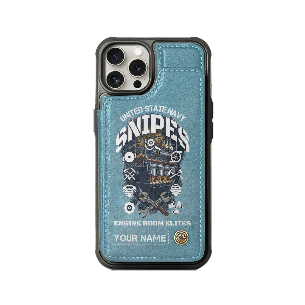 Personalizable Navy Snipes Wallet Phone Case