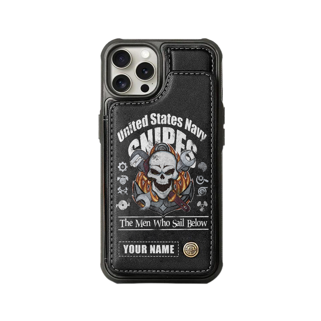 Personalizable Navy Snipes Wallet Phone Case