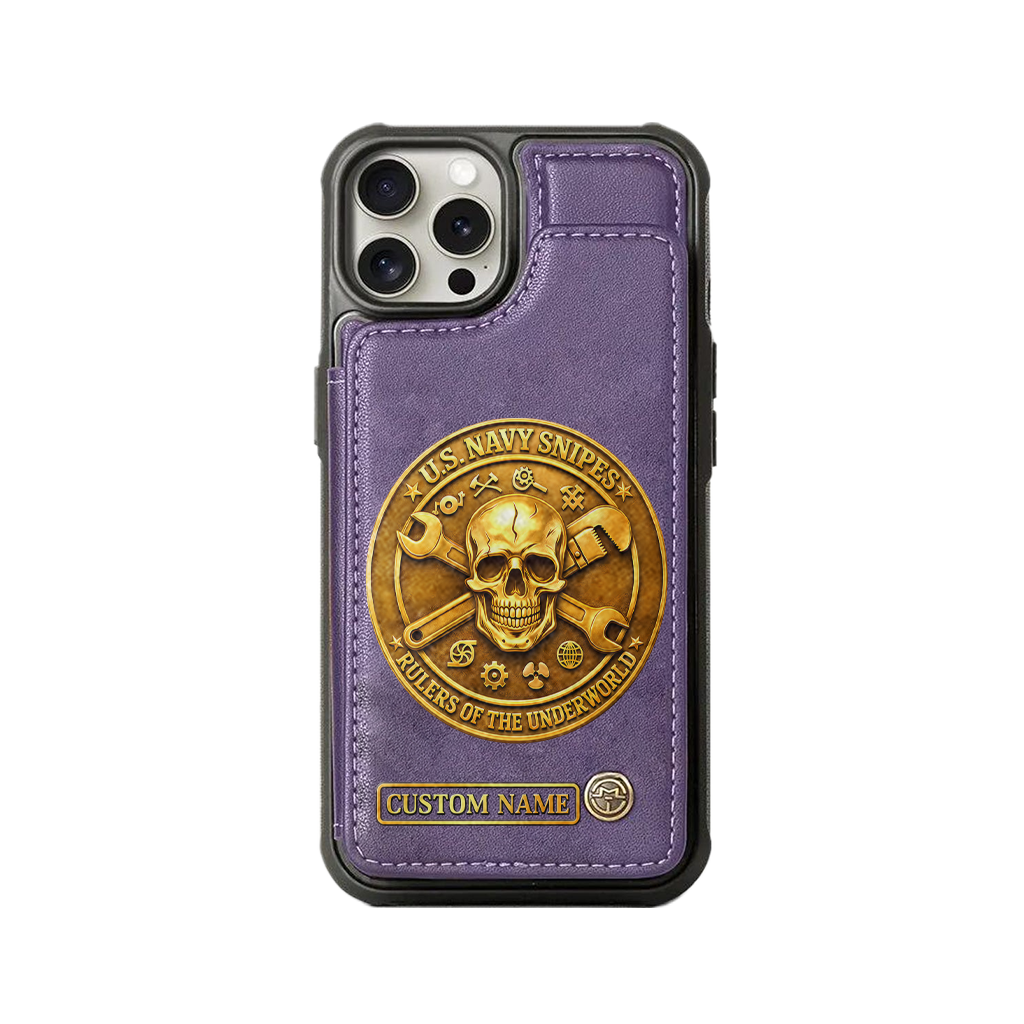 Personalizable Navy Snipes Wallet Phone Case