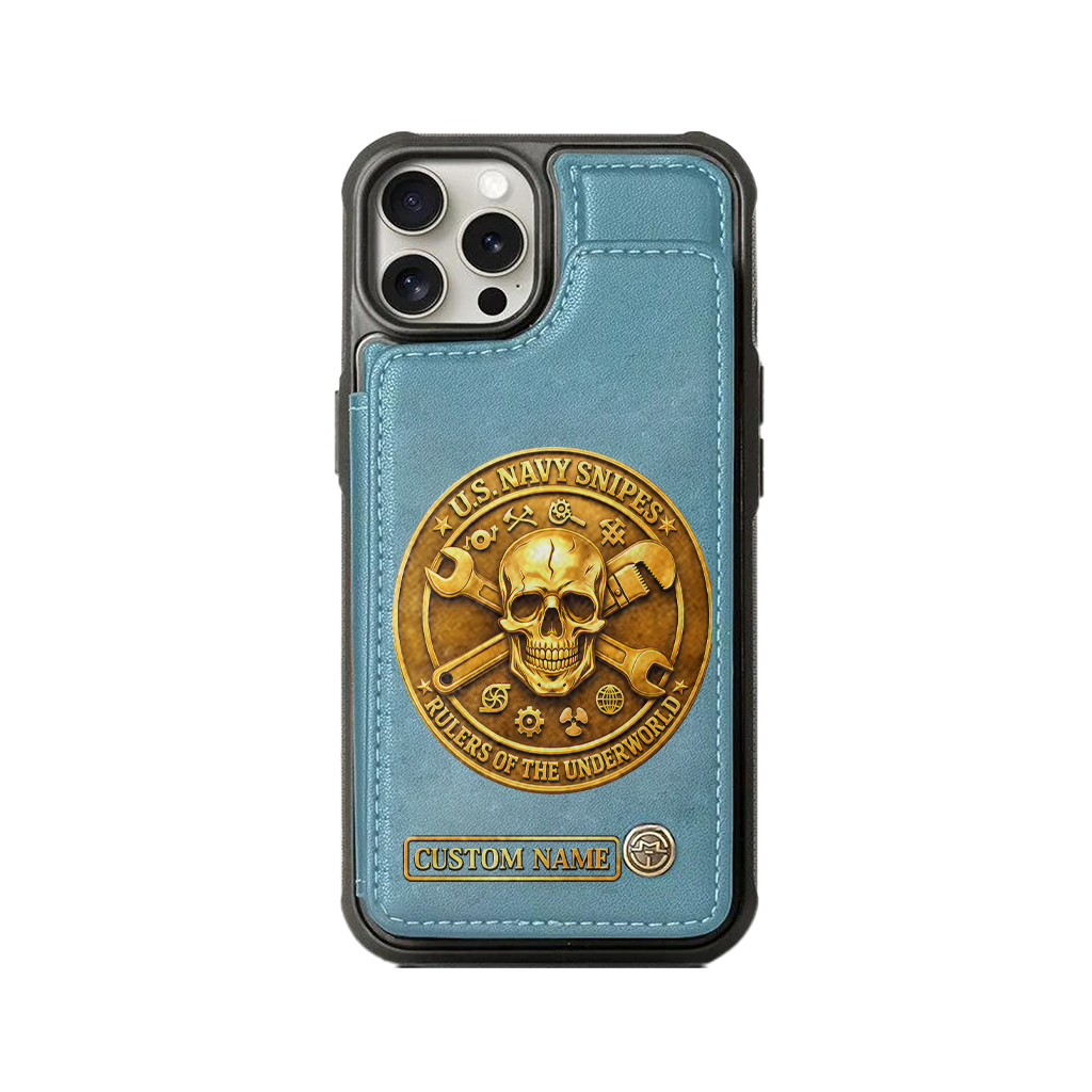 Personalizable Navy Snipes Wallet Phone Case
