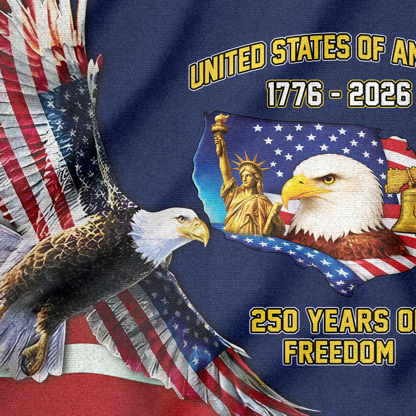 America 250 Years House Flag