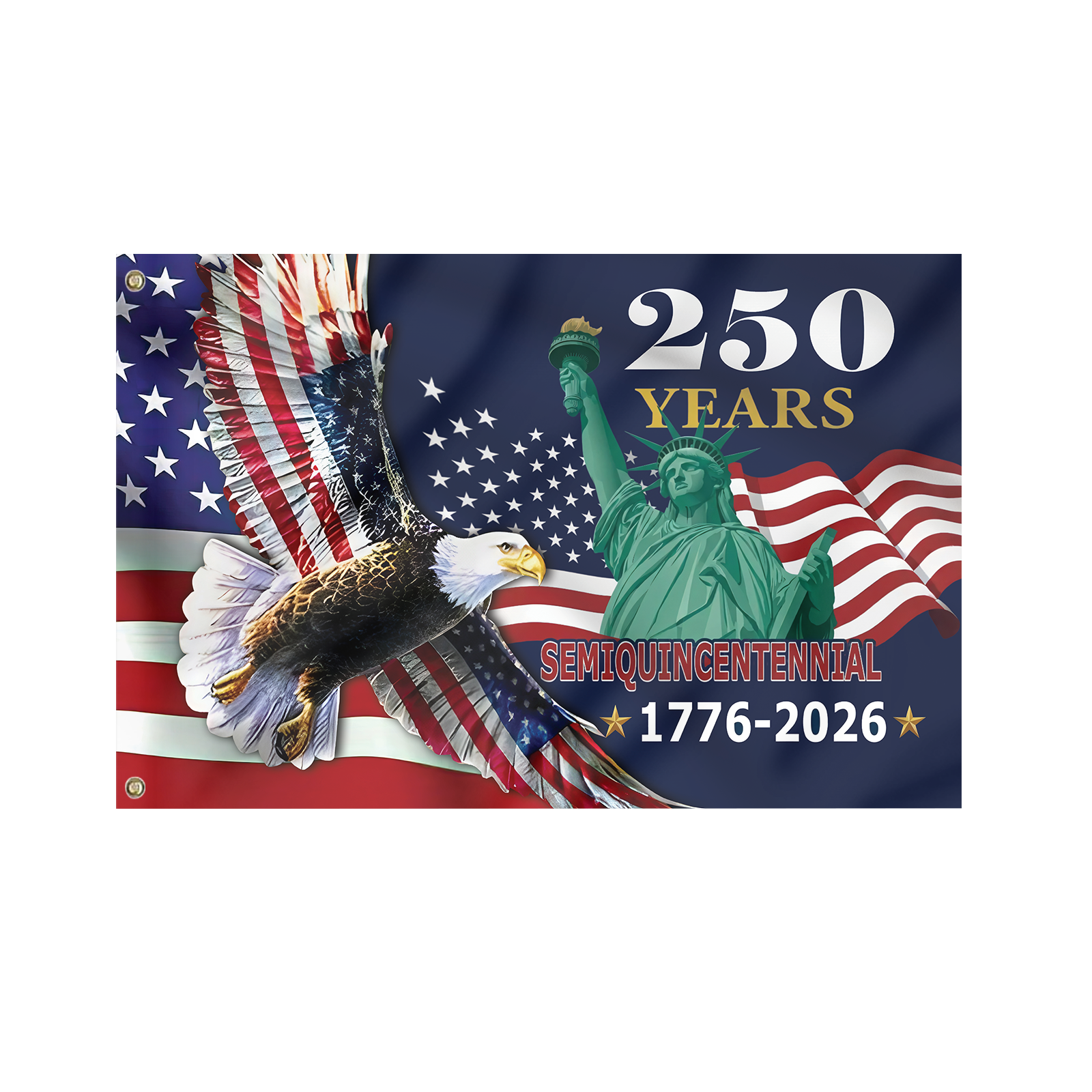 America 250 Years House Flag