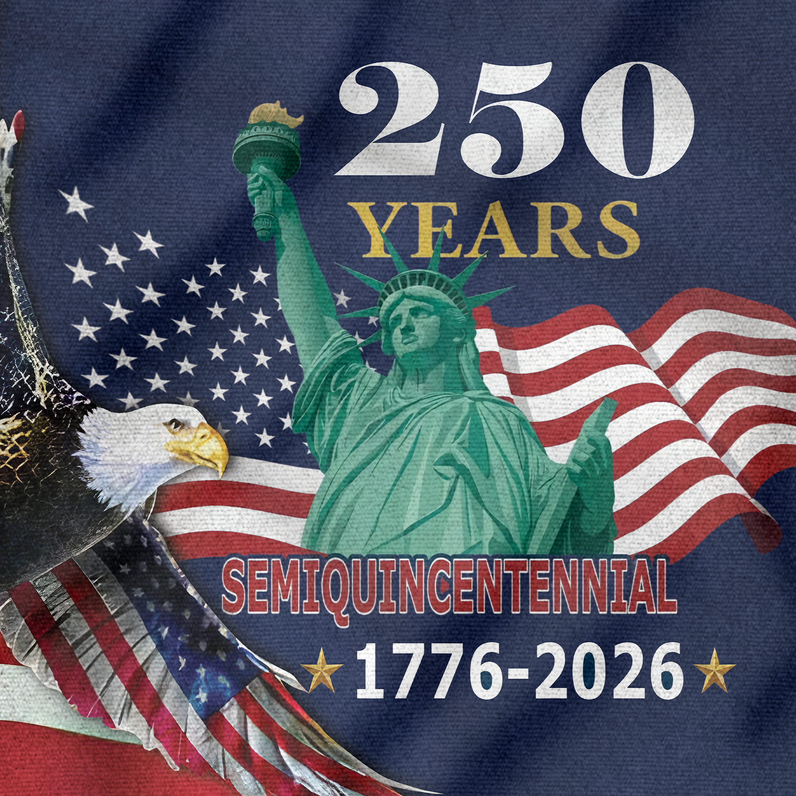 America 250 Years House Flag