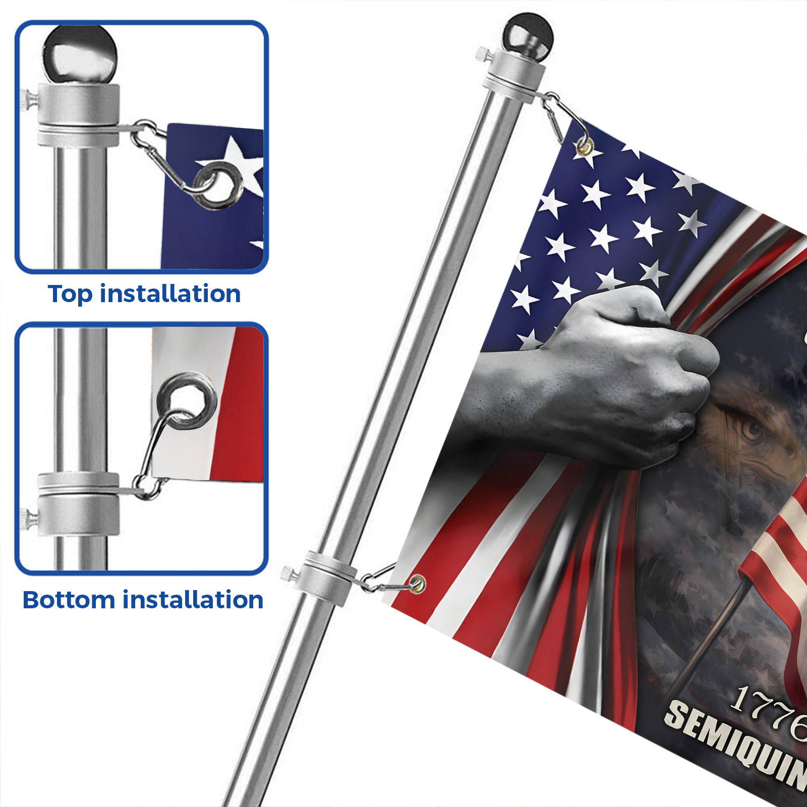 America 250 Years House Flag