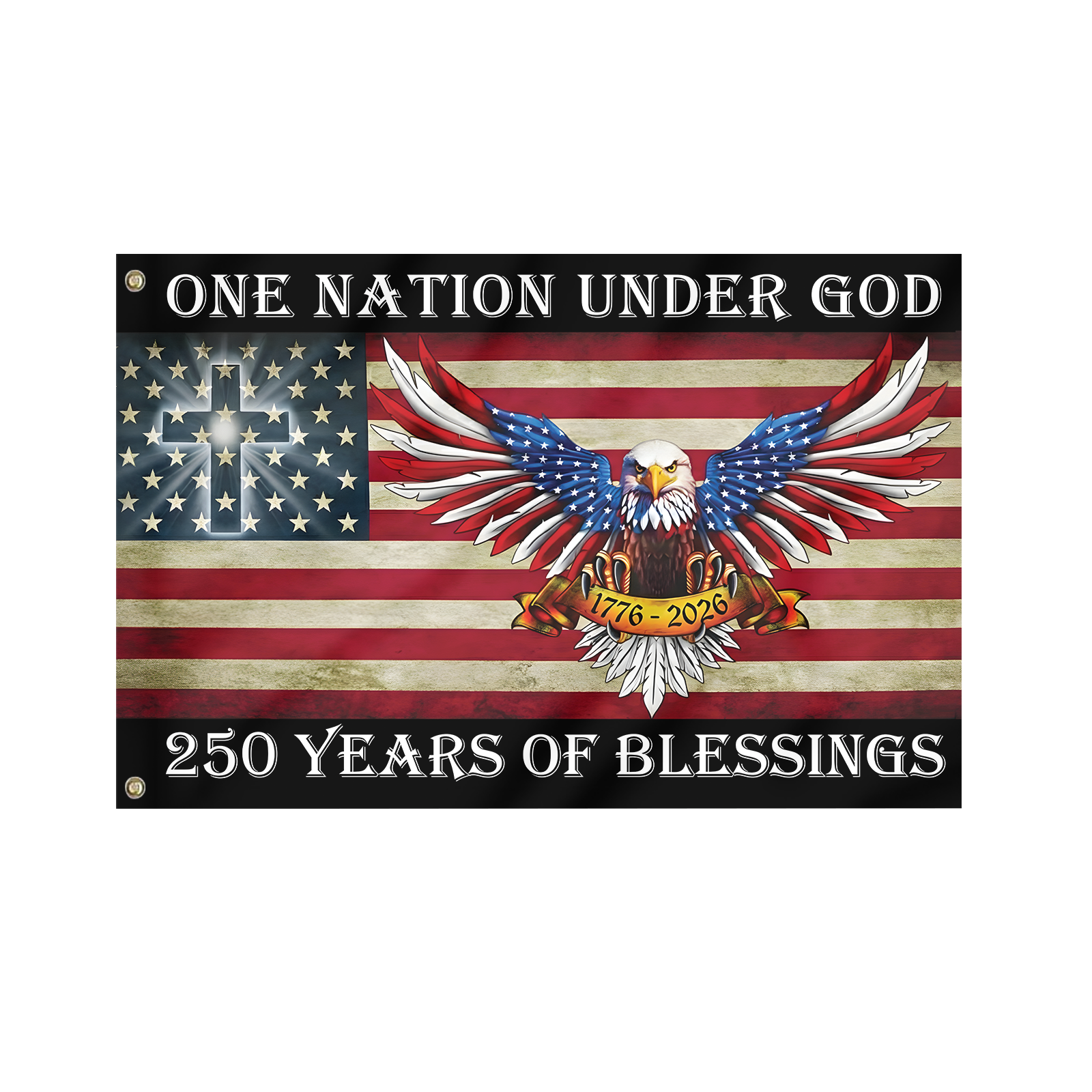 America 250 Years House Flag