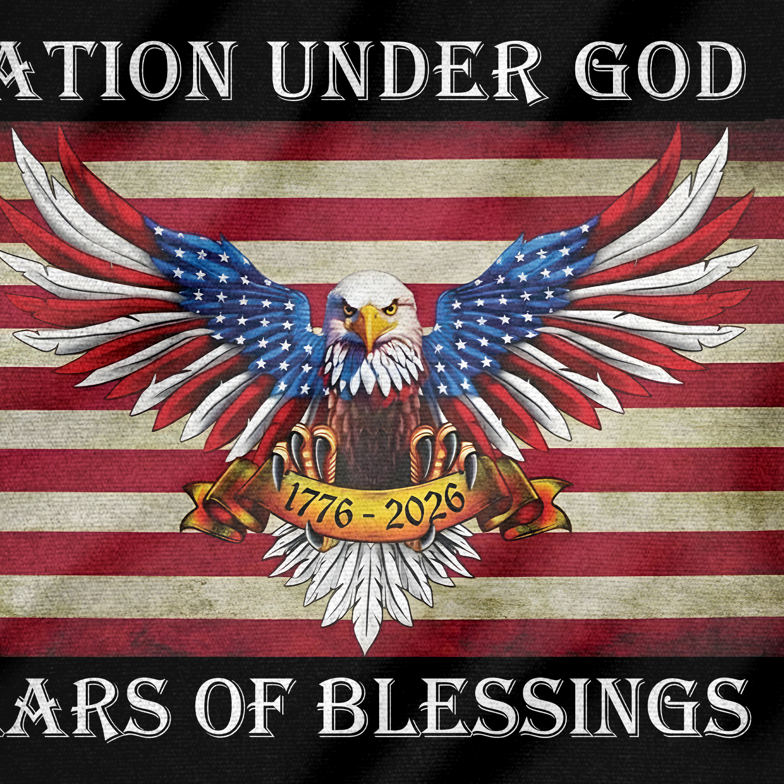 America 250 Years House Flag