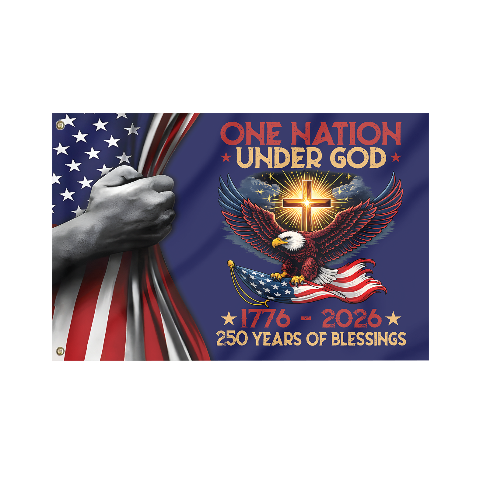 America 250 Years House Flag