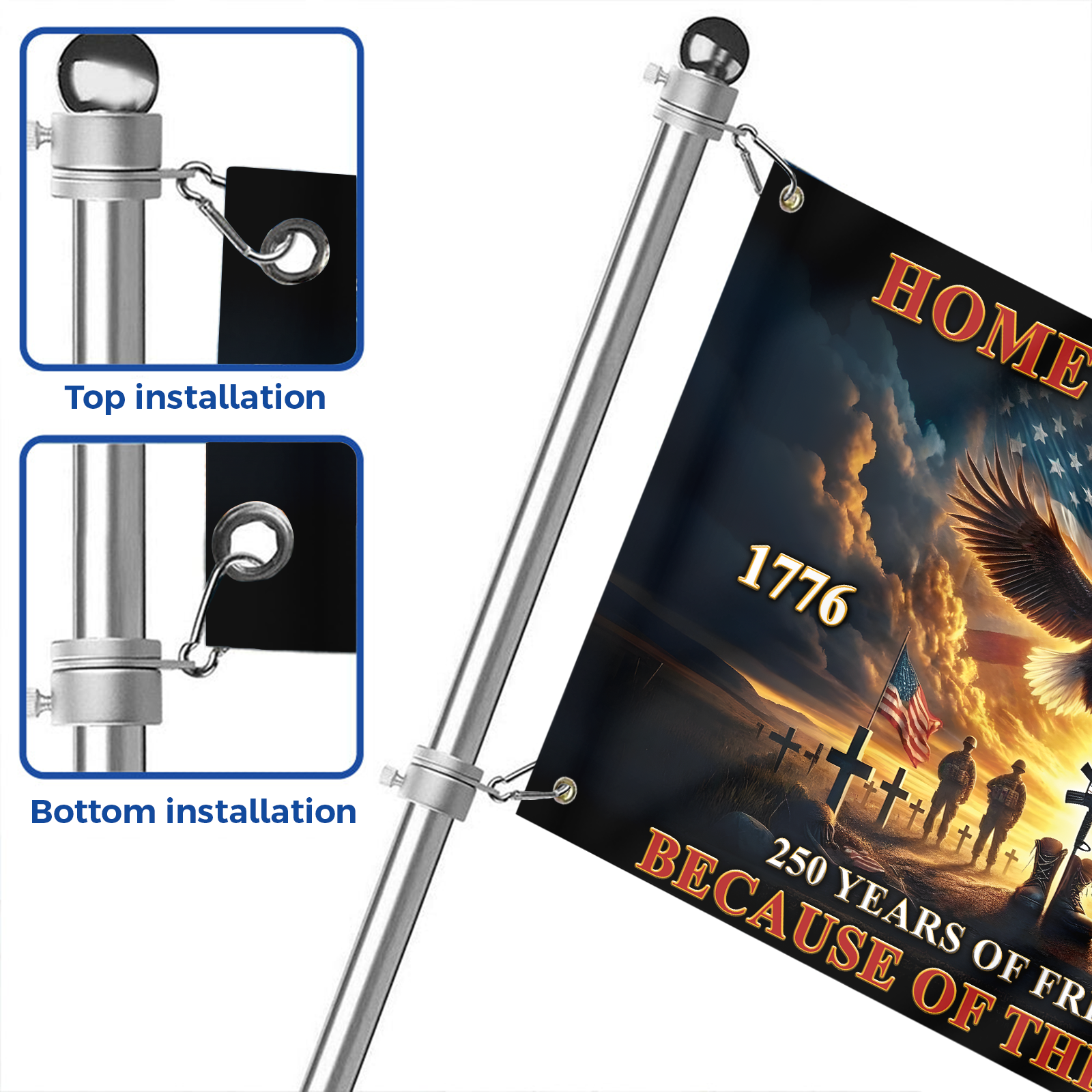 America 250 Years House Flag