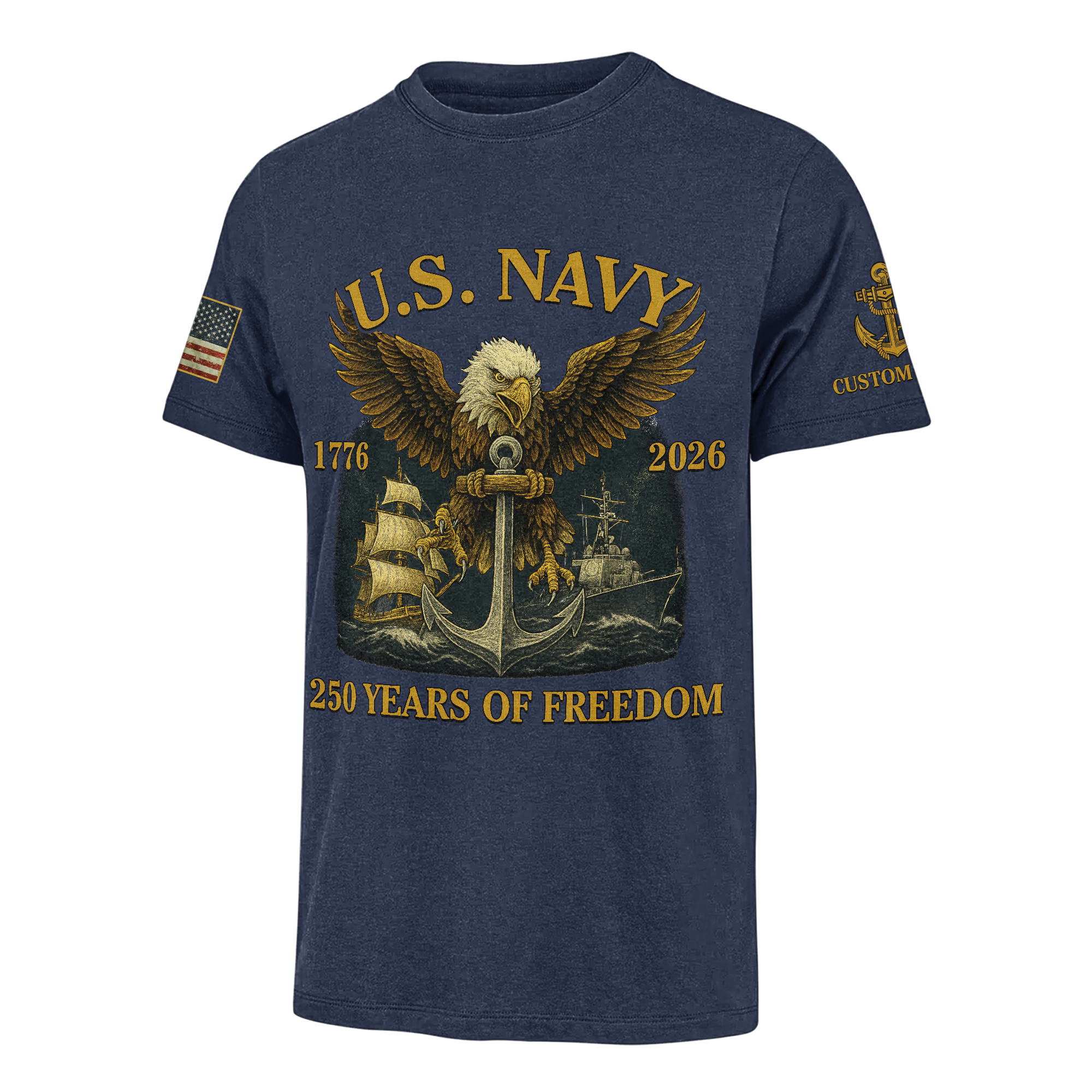 Personalizable America 250 Years Classic T-shirt