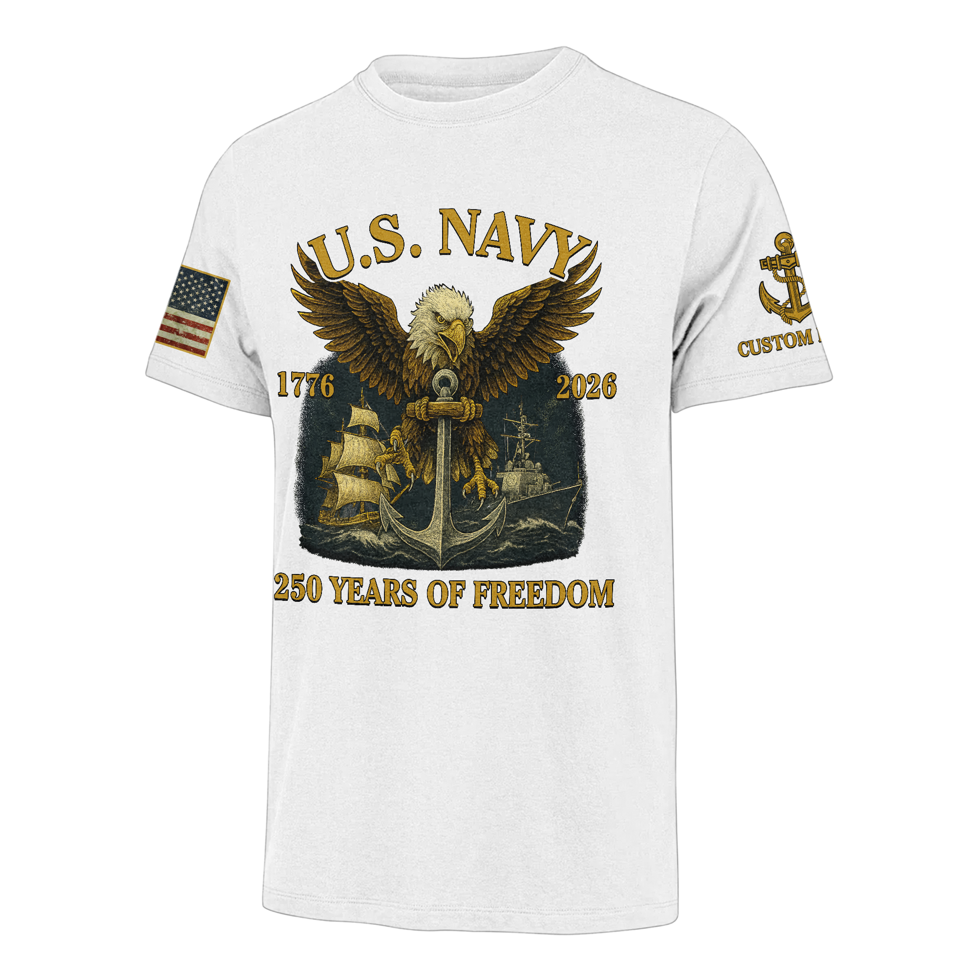 Personalizable America 250 Years Classic T-shirt