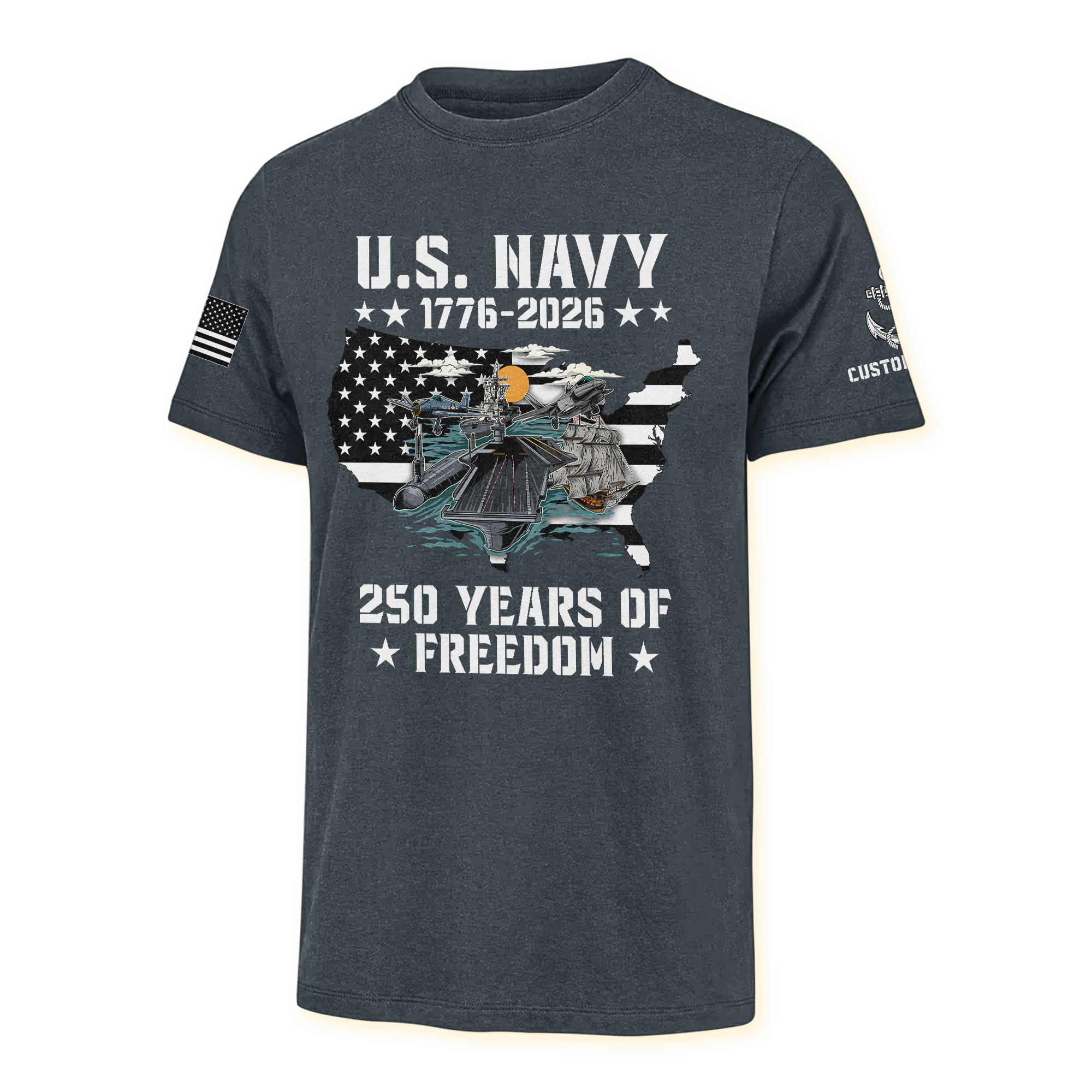 Personalizable America 250 Years Classic T-shirt