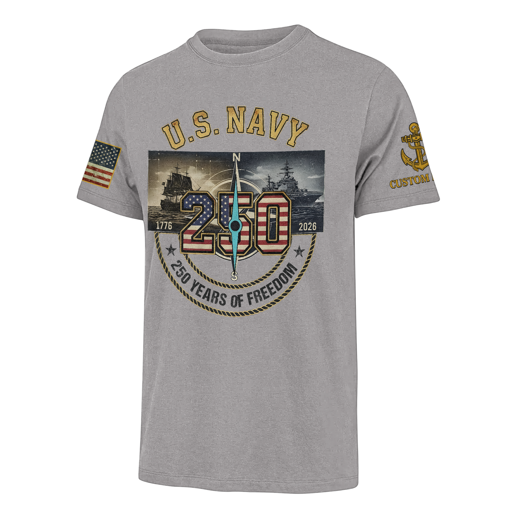 Personalizable America 250 Years Classic T-shirt