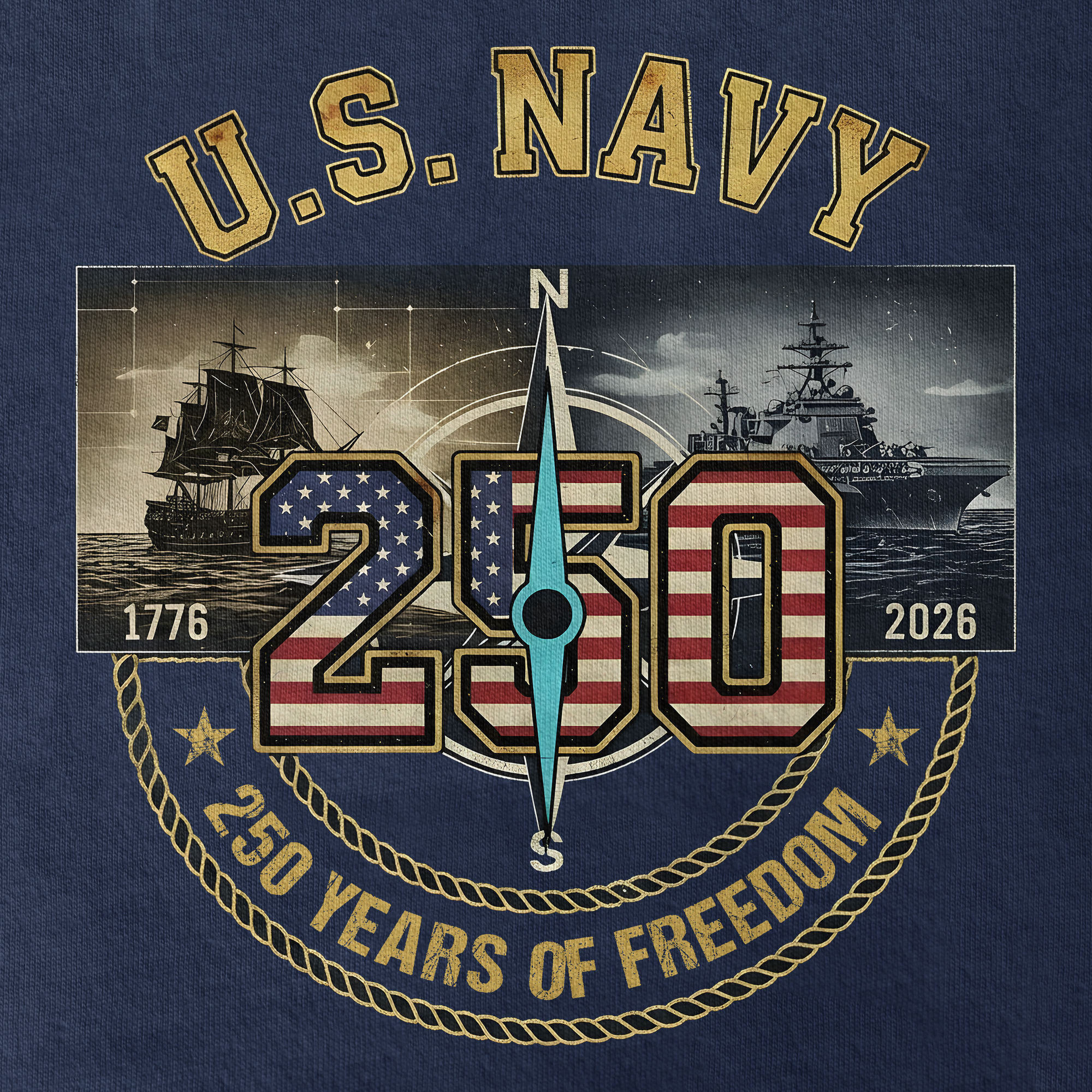 Personalizable America 250 Years Classic T-shirt