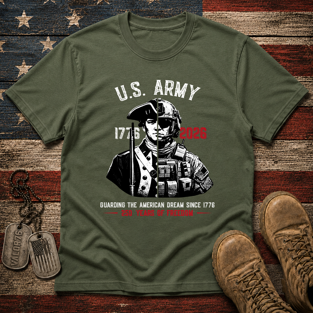America 250 Army Guarding American Dream Classic Tee