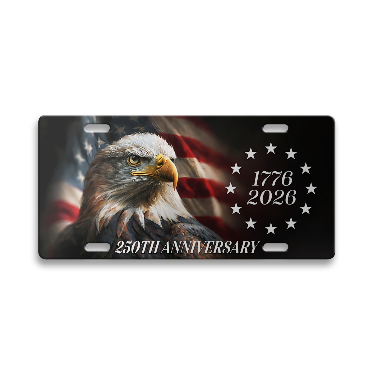 America 250 Years of Freedom Aluminum License Plate