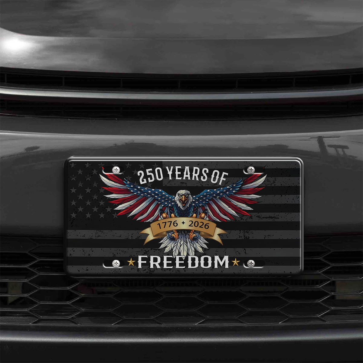 America 250 Years of Freedom Aluminum License Plate