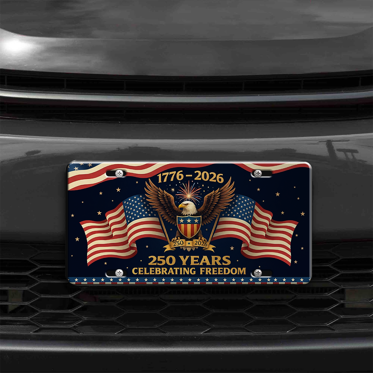 America 250 Years of Freedom Aluminum License Plate