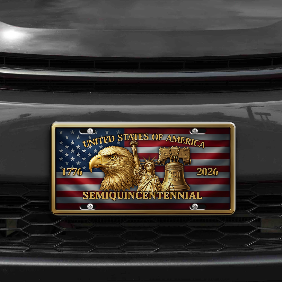 America 250 Years of Freedom Aluminum License Plate