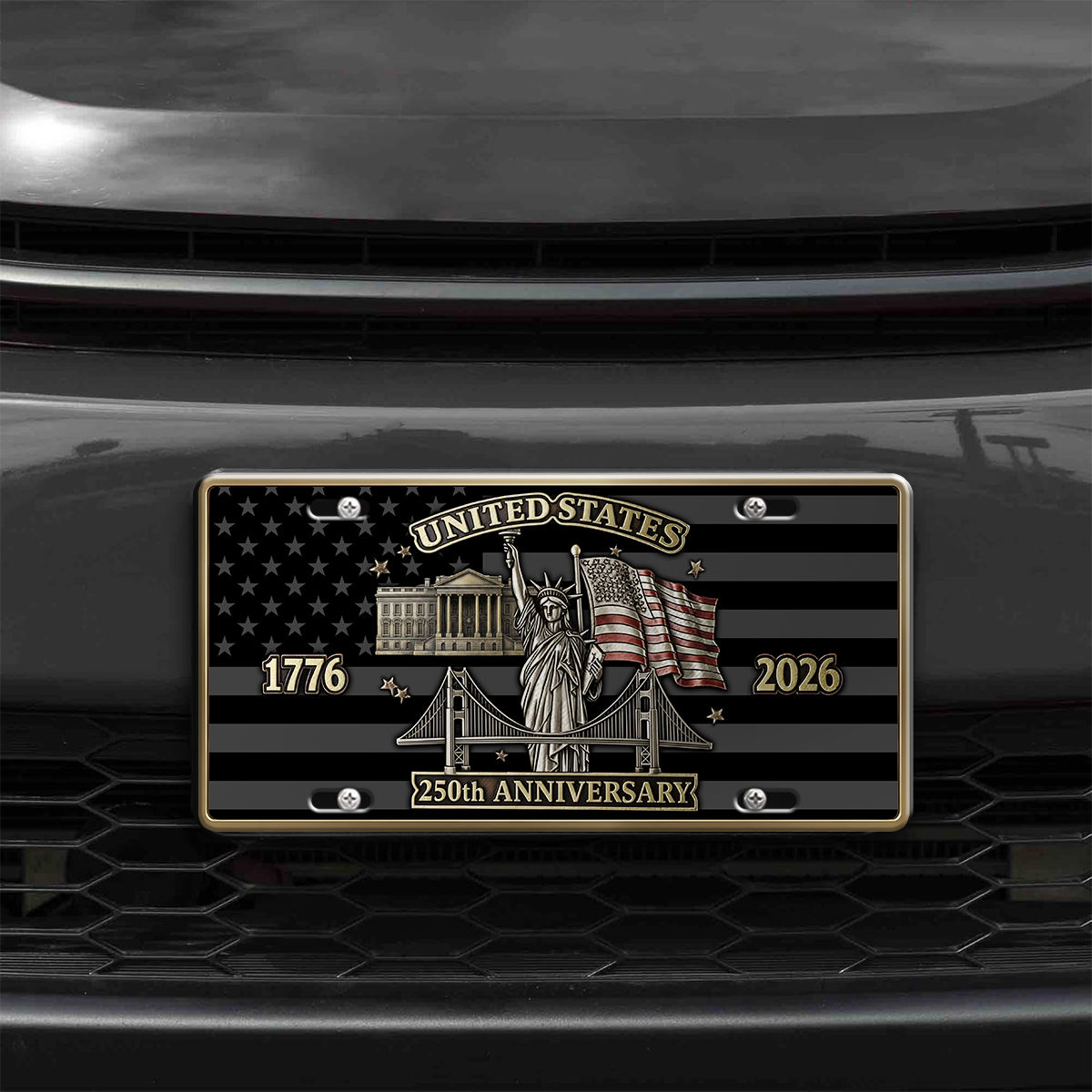 America 250 Years of Freedom Aluminum License Plate