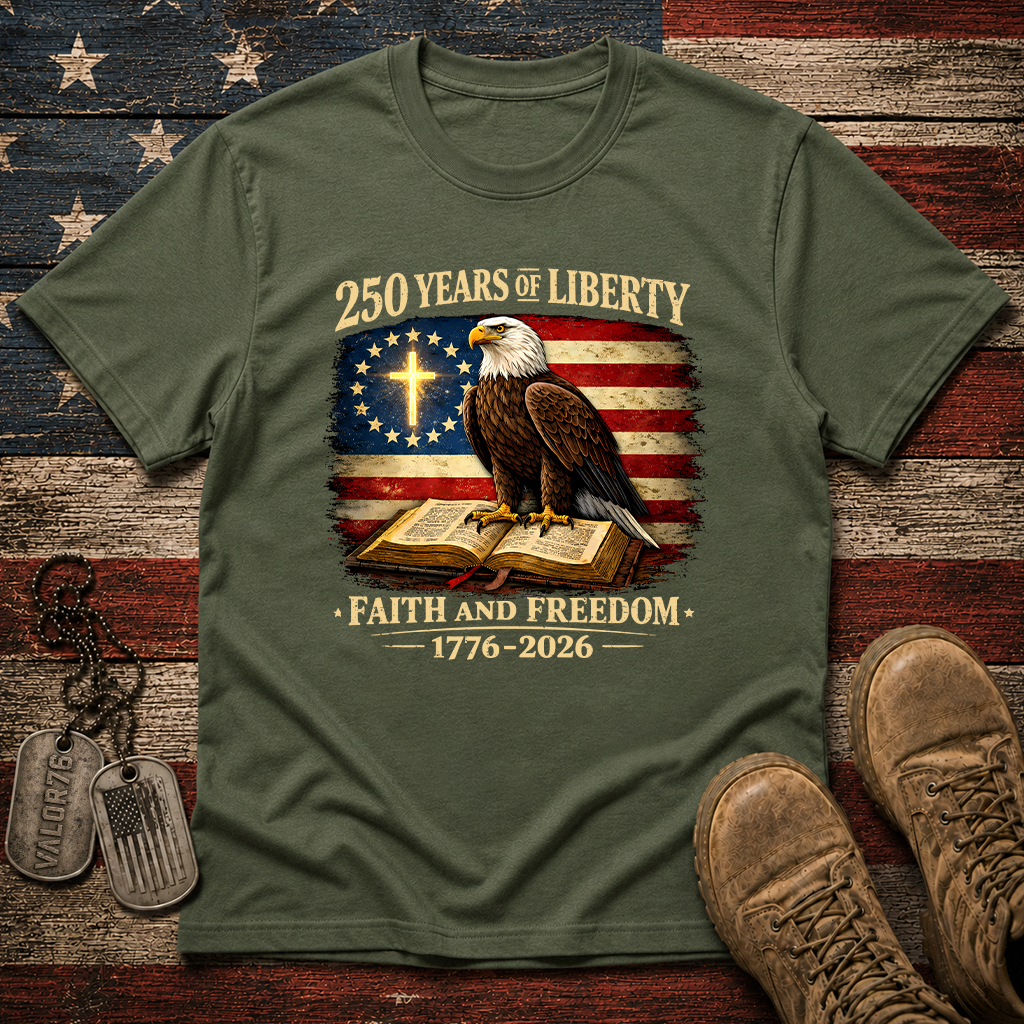 America 250 Faith And Freedom Classic Tee