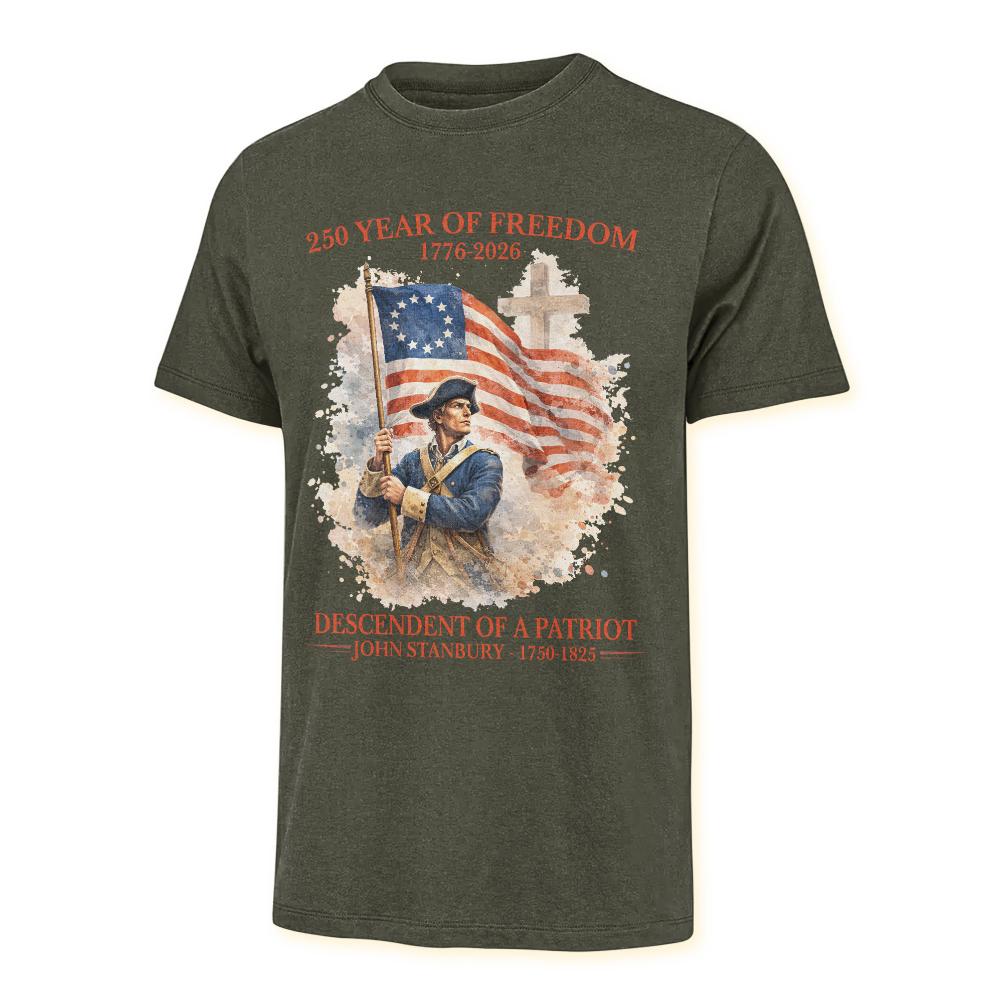 Personalizable America 250 Years Descendant Of A Patriot Classic T-shirt