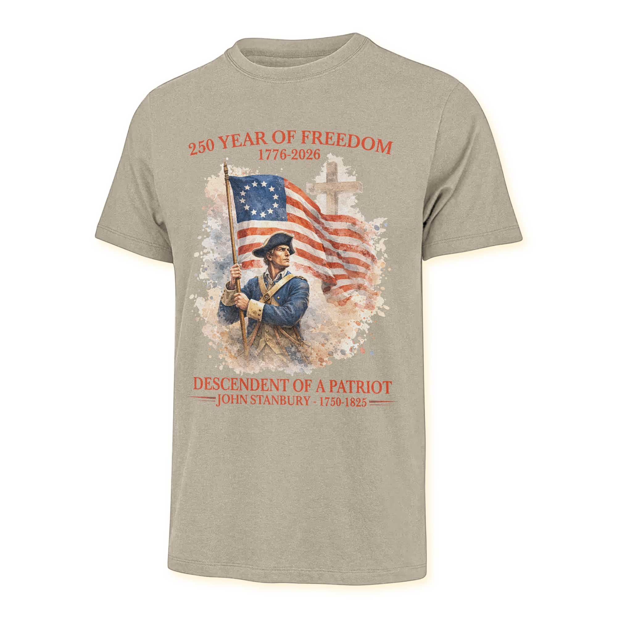 Personalizable America 250 Years Descendant Of A Patriot Classic T-shirt