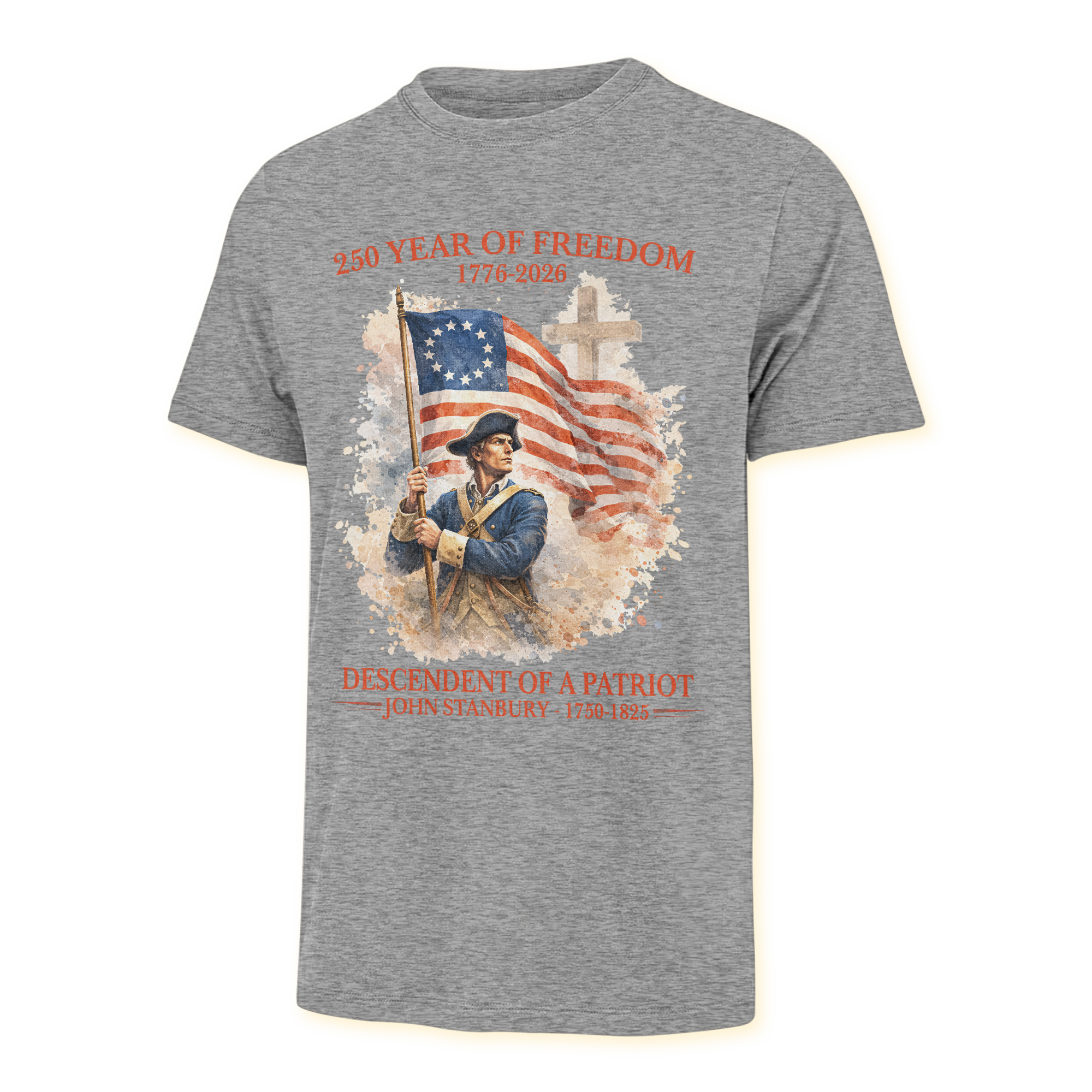 Personalizable America 250 Years Descendant Of A Patriot Classic T-shirt