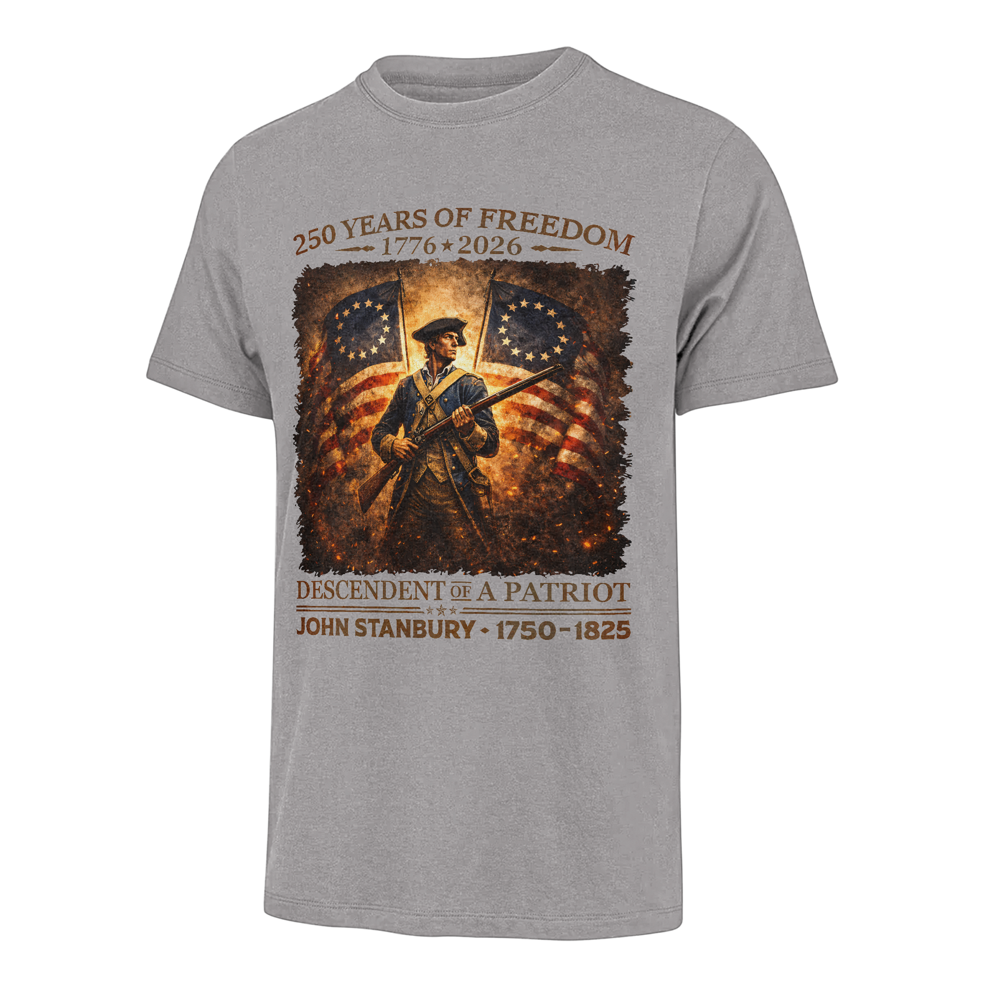 Personalizable America 250 Years Descendant Of A Patriot Classic T-shirt