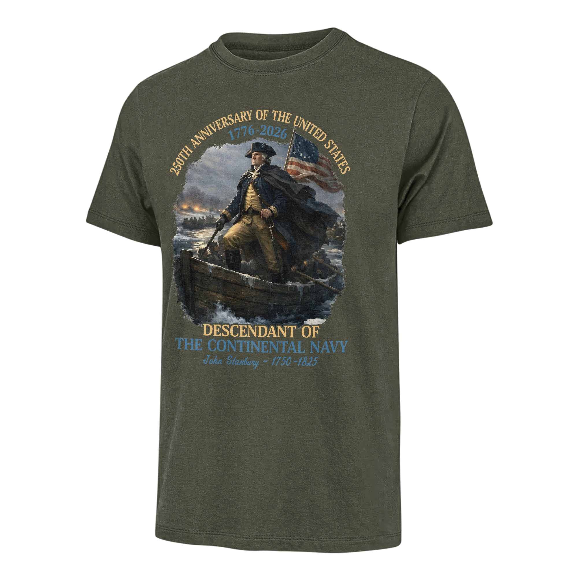 Personalizable America 250 Years Descendant Of A Patriot Classic T-shirt