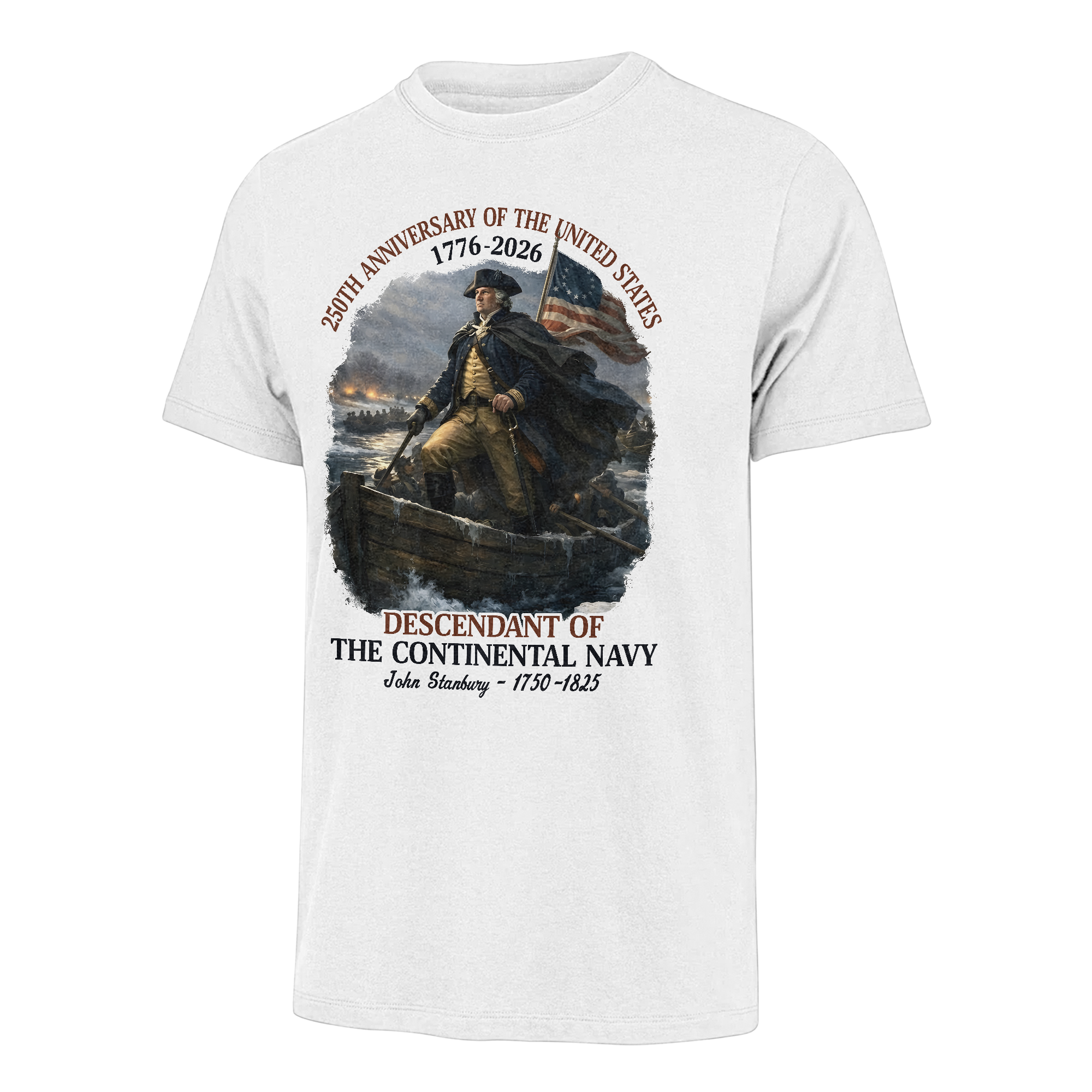 Personalizable America 250 Years Descendant Of A Patriot Classic T-shirt