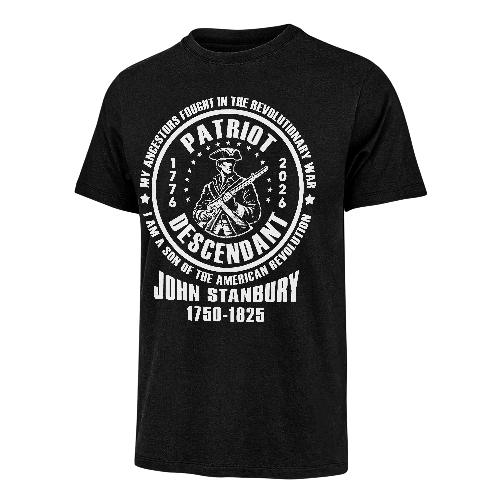 Personalizable America 250 Years Descendant Of A Patriot Classic T-shirt