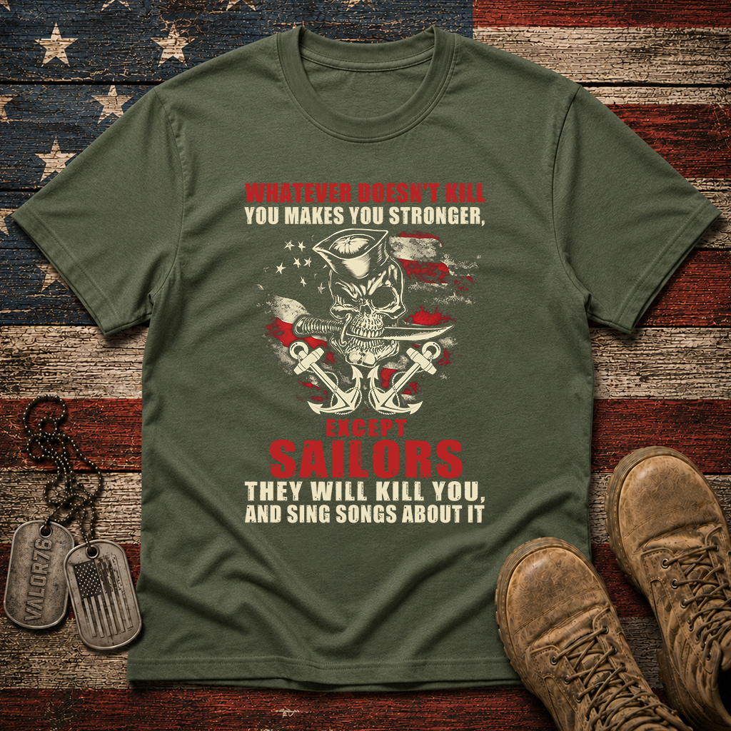 Navy Makes You Stronger Classic Tee