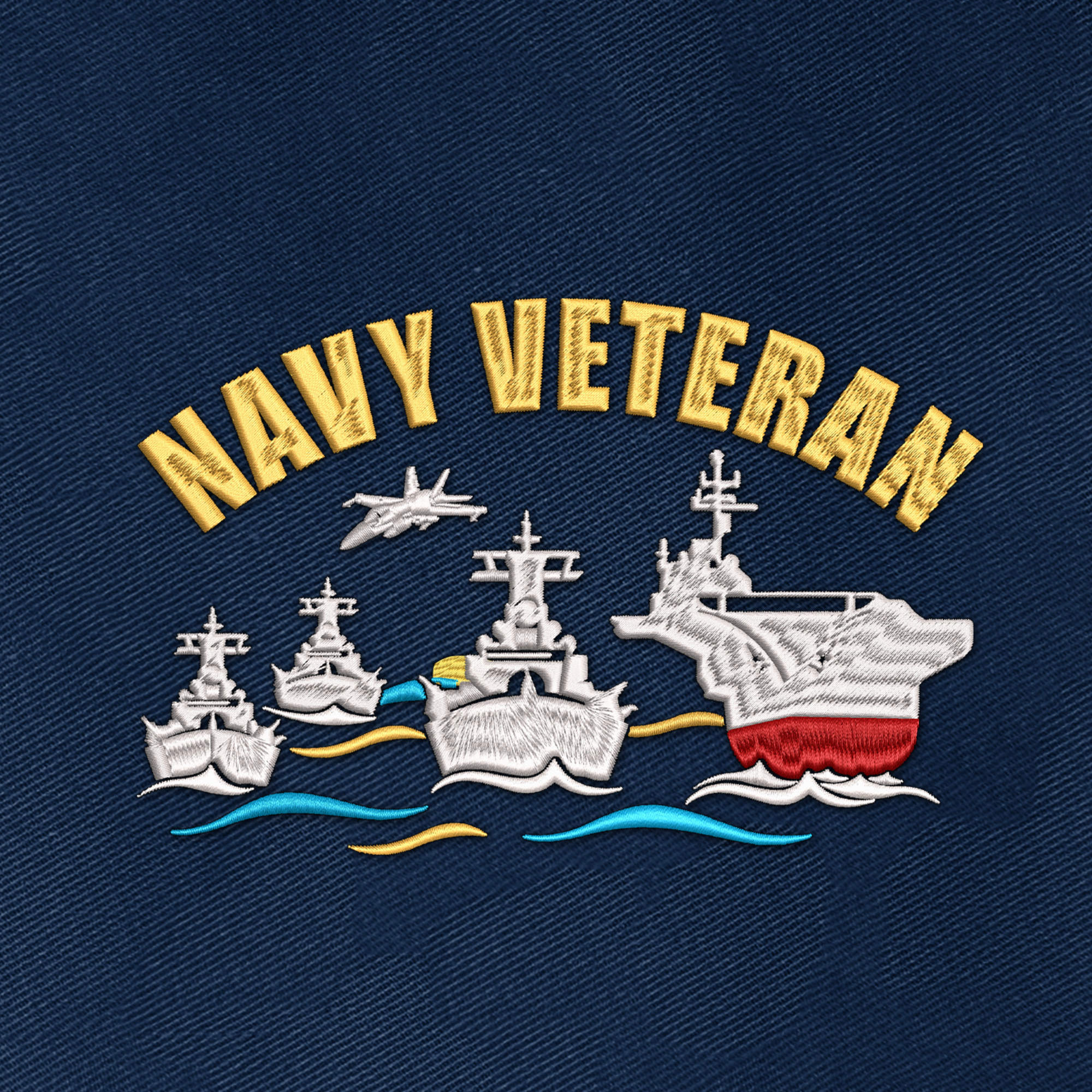 Navy Veteran Embroidered & Printed Cap