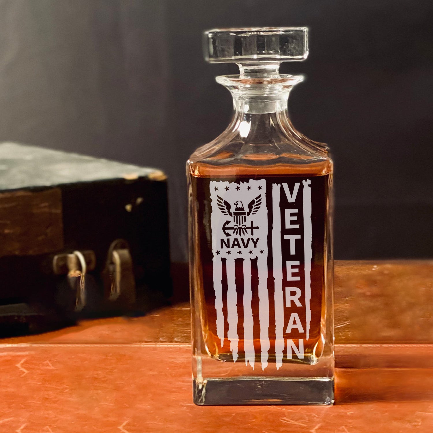 Navy Veteran Whiskey Decanter