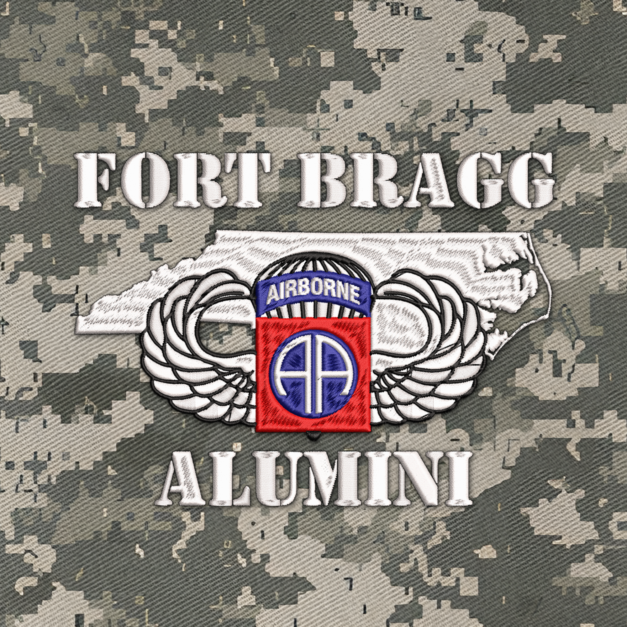 82nd Airborne Fort Bragg Alumni Embroidered & Printed Cap