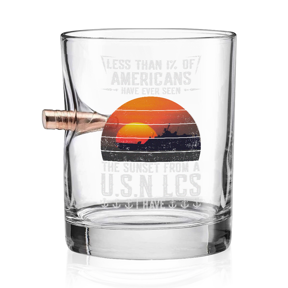 Less Than 1% LCS Bullet Whiskey Glass