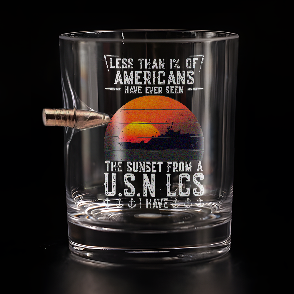 Less Than 1% LCS Bullet Whiskey Glass
