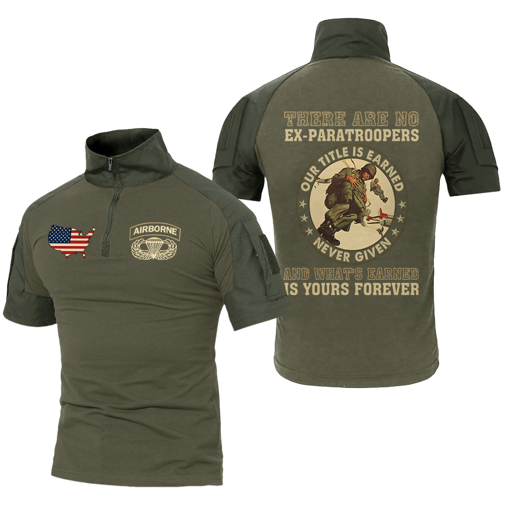 There's No Ex-Paratroopers Tactical Polo Shirt