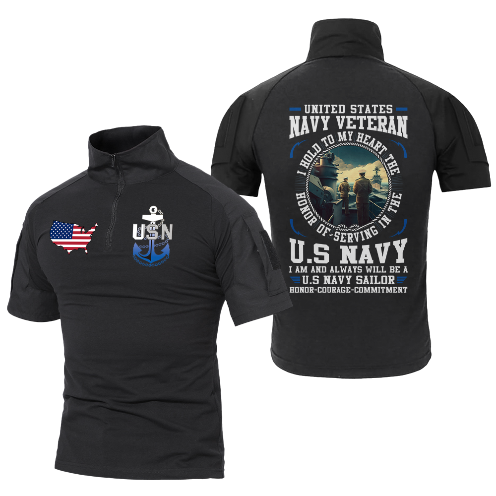 Navy Honor Commitment Tactical Polo Shirt