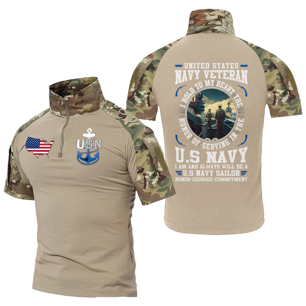 Navy Honor Commitment Tactical Polo Shirt