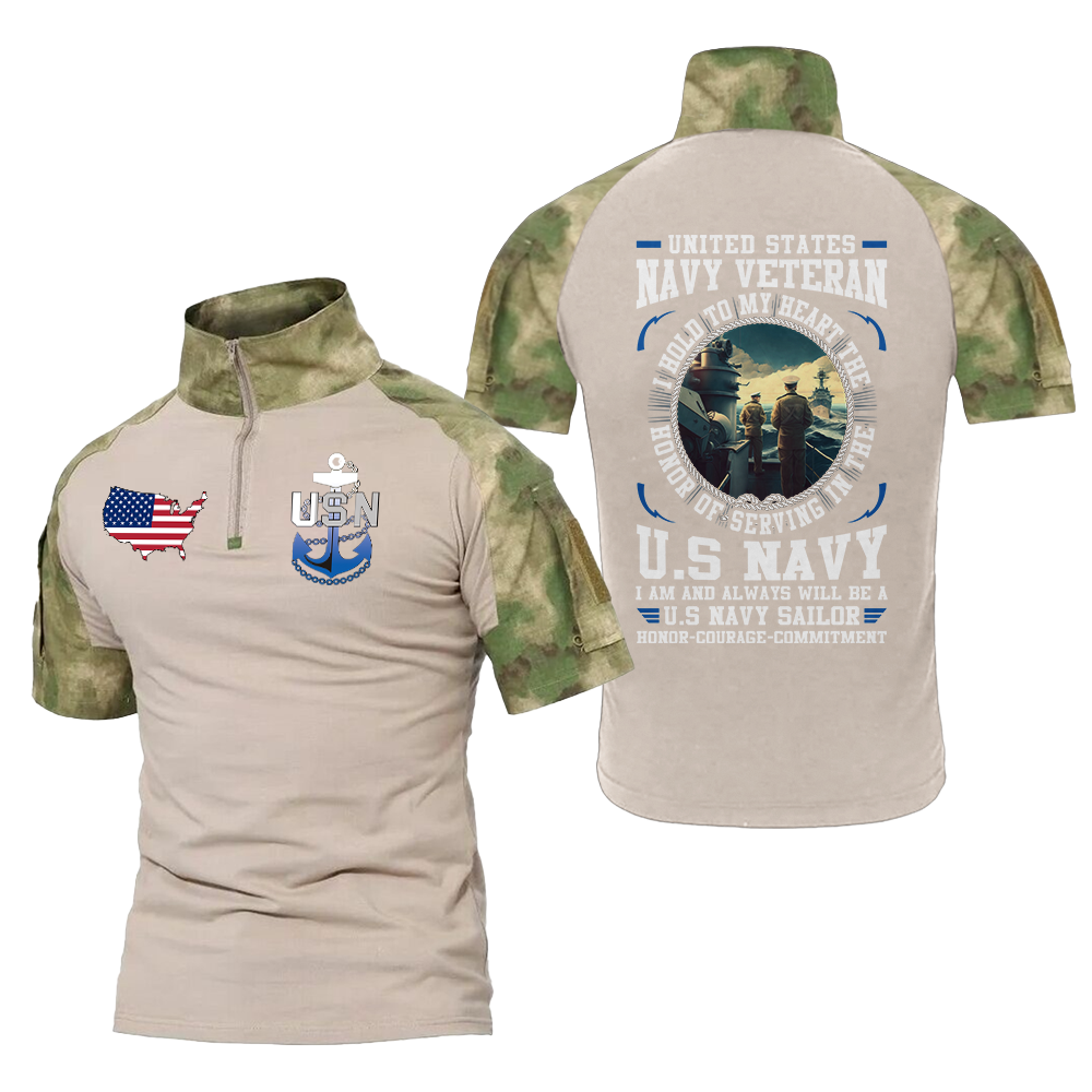 Navy Honor Commitment Tactical Polo Shirt