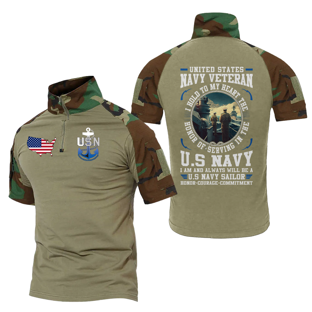 Navy Honor Commitment Tactical Polo Shirt